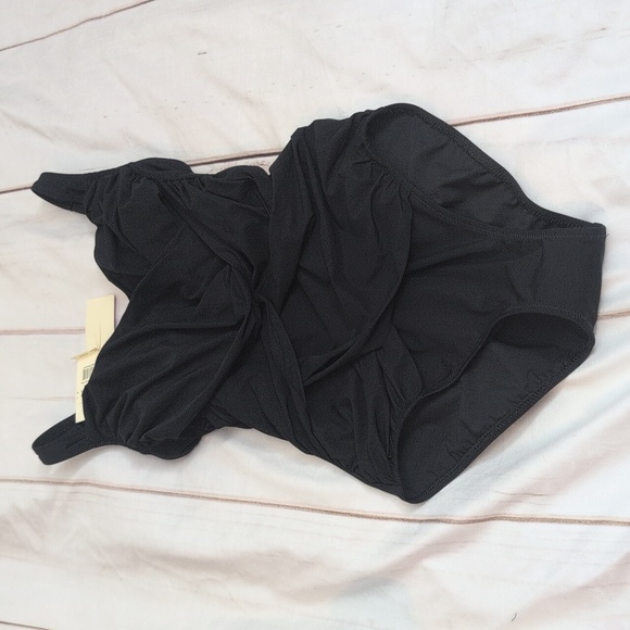 Gottex New Black size 8 One Piece Swimsuit Beautiful Cutout Sexy Details - Picture 1 of 6